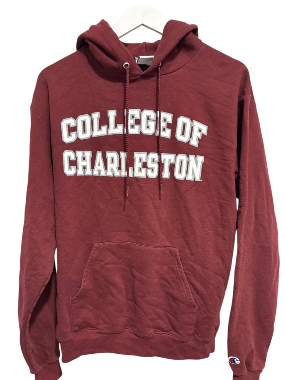 Champion Maroon College of Charleston Hooded Sweatshirt